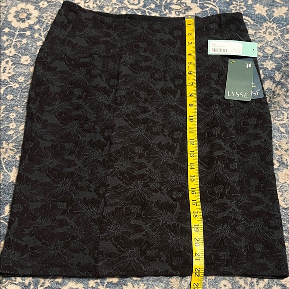 Lysse Evita Pencil Floral Modern Pull-On Skirt Work Office Event Party NWT - Picture 11 of 14